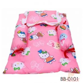 New Born Baby Bed gadhi bambo pillow set