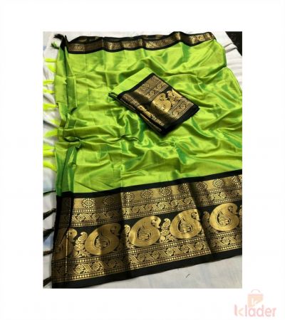 Silk Party Wear Bordered Saree For Women